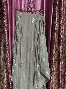 Embroidered Kurta with Mirror Work