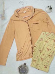 Zivame Knit Cotton Pyjama Set