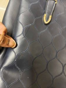 Elegant Dark Blue Tote Bag