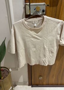 H&amp;M Cropped knitted woolen top