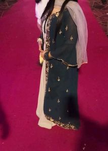 Embellished Navy Blue Kurta Set