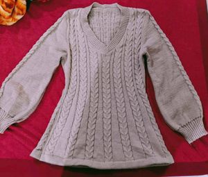Cozy Cable Knit V-Neck Sweater