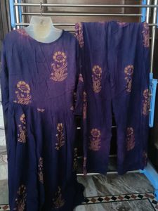 Elegant Floral Print Kurta Set