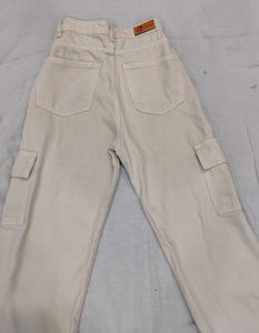 Beige Cargo Pants