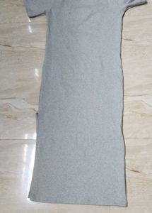 Gray Midi Bodycon Dress
