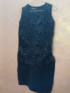Elegant Black Lace Dress