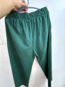 Teal Belted Trousers