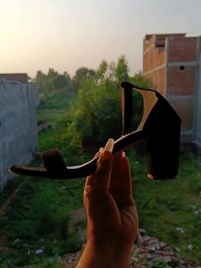 Black Casual Heels For Women's And Girls