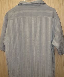 Korean Grey Striped Shirt