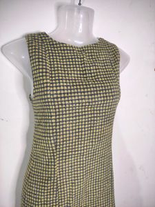 Warm Gingham Olive dress