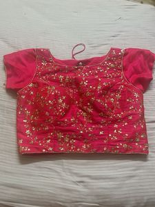 Stunning Pink Embroidered Blouse