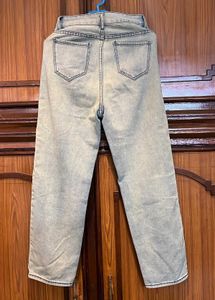 URBANIC Acid Wash Greenish Straight Leg Jeans