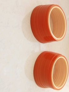 Vibrant Orange rajputi Bangles
