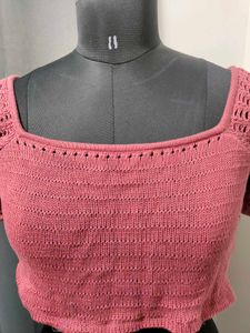 Cropped Roadster pink top
