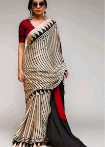 Stylish Striped Saree