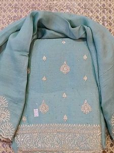 Beautifully Embroidered unstitched Set