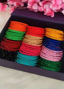 silk thread  Bangle (2 sets ) 24 bangles
