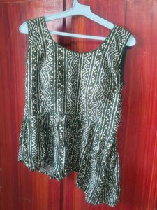 Stylish Indian Print Peplum blouse