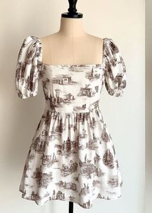 A&amp;F Smocked Poplin Dress with Pockets