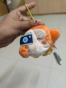 Cute Orange Plush Toy Keychain