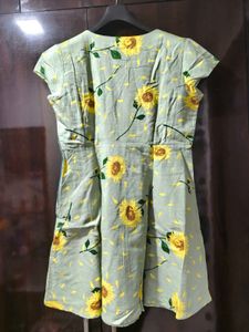 Vero Moda Sage Green Sunflower Sundress