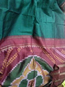 Elegant Green & Maroon Saree