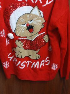 Cute Cat Merry Christmas Sweater