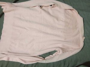 Pearl Embellished Pink Knit Sweater