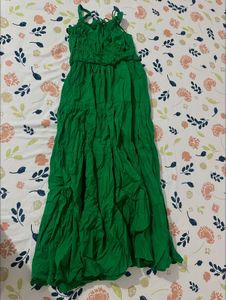 Emerald Green Tiered Maxi Dress