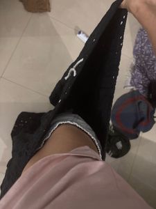 Elegant Black Ethnic Skirt