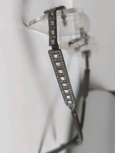 Rimless Eyeglasses with Crystal Accents
