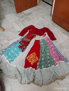 Vibrant Patchwork Lehenga Choli Set