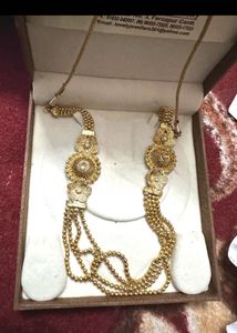 Elegant Gold-Tone Layered Necklace Unused
