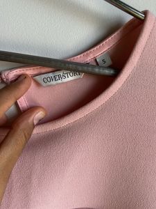 pink ruffle dress