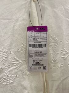 Chic White Embroidered Cotton Shirt