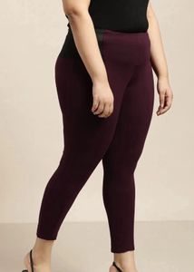 SZTORI Maroon High Waist Leggings
