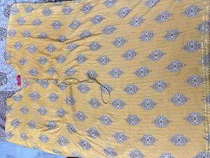 Yellow Printed Kaftan