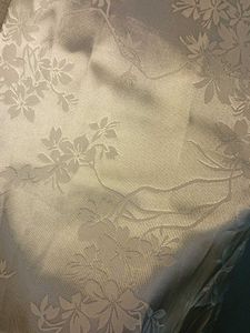 Chinese Elegant White Floral Print
