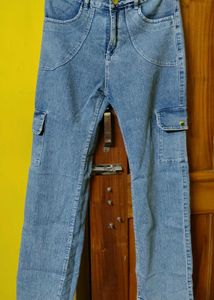 Blue Cargo Jeans