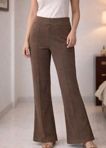 Brown Flared Leggings