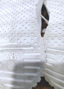 ZARA kids White Lace-Up Sneakers for girls
