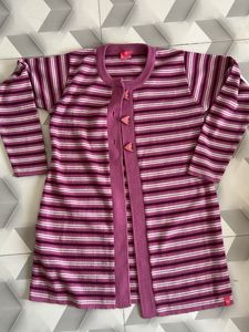 Striped Knit Cardigan