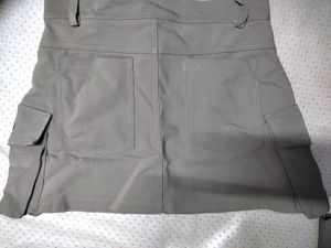 Stylish Grey Cargo Skirt