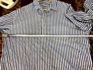 Classic Blue Striped Button-Down Shirt