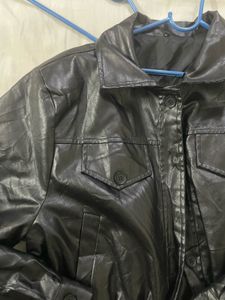 Black Faux Leather Jacket