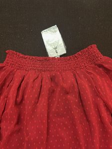 Chic Off-Shoulder Red Blouse