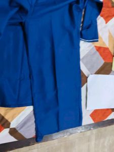 Elegant Navy Blue Embroidered Kurta Set