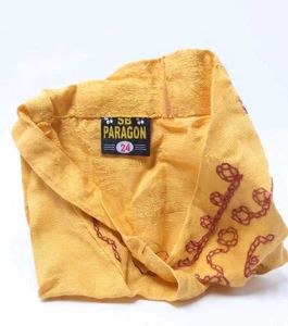 Yellow Embroidered Kurta for Boys