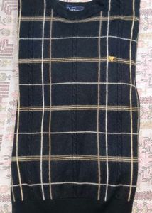 Mens Black Sweater Round Neck