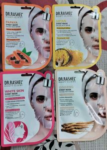 Dr. Rashel Sheet Masks - Set of 4